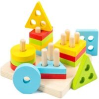 Wooden Sorting and Stacking Toy